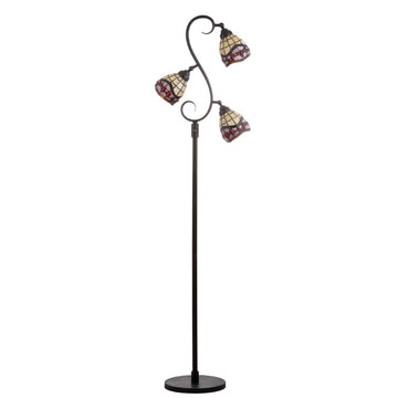 Walker Tiffany-Style 70.5" Multi-Light LED Floor Lamp - JONATHAN Y